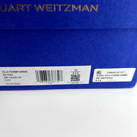 Stuart Weitzman Villa Fshrmn Sandals Sz 39/ 8.5B - Picture 3 of 7